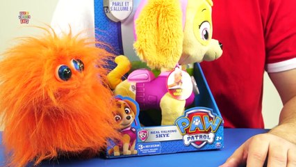 Paw Patrol Real Talking Skye Stuff Animal Toy Review Spin Master Nick jr