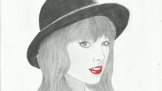 Taylor Swift pencil drawing