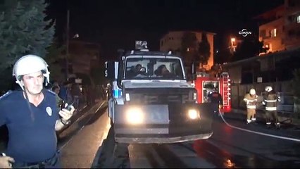 Kobani bahanesiyle marketi ateşe verdiler