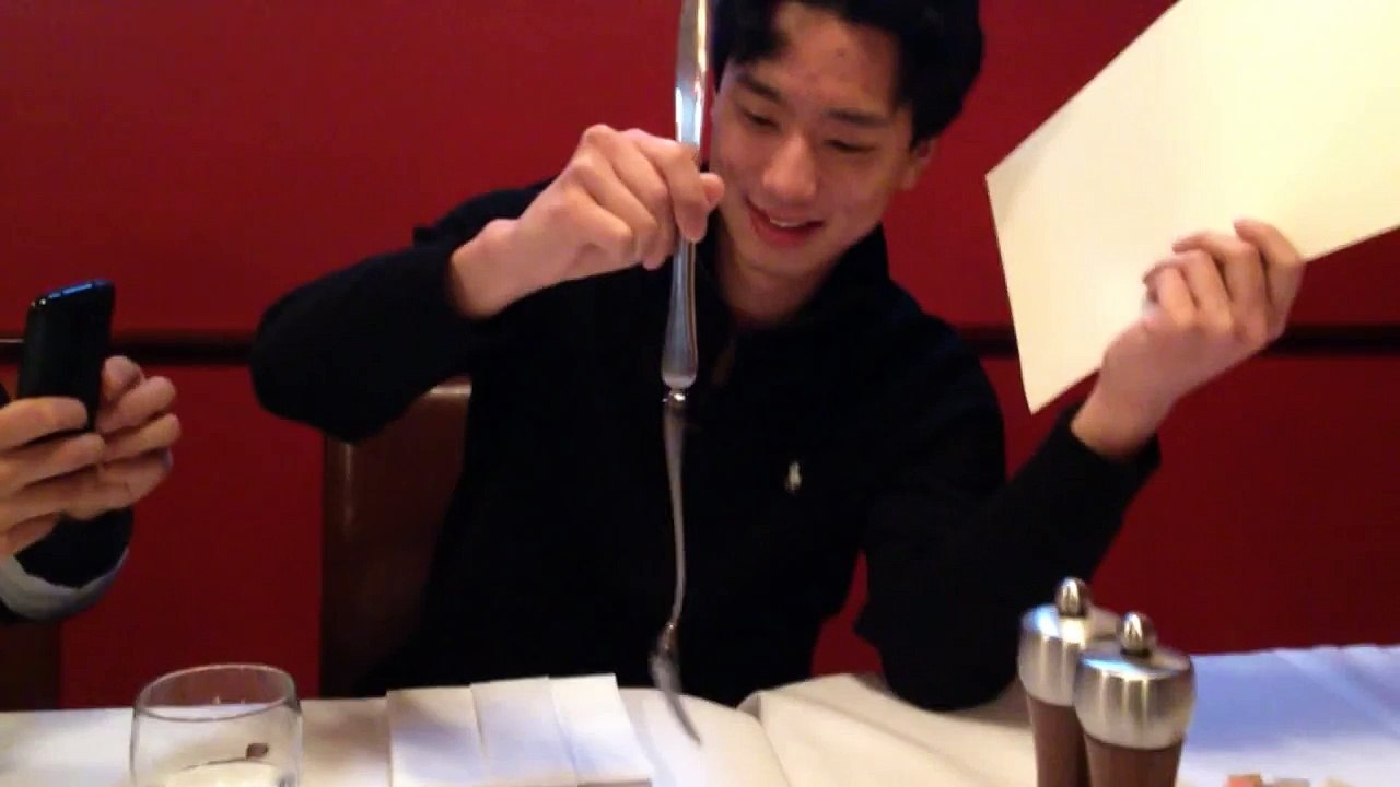 Impressive Spinning Fork Trick