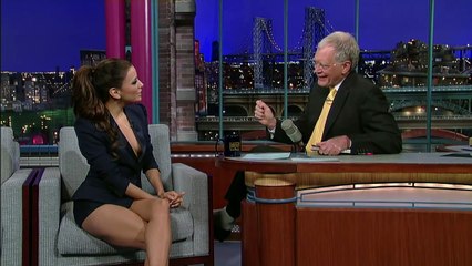 Eva Longoria Wardrobe Malfunction on David Letterman Show