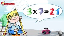 7 Times Table Song | Math Max: Multiplication Table Songs to sing along and memorize