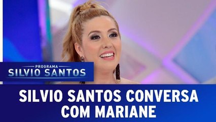 Silvio Santos conversa com Mariane