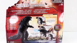 Godzilla Atomic Roar Bandai 2014 Toy Unboxing and Playing