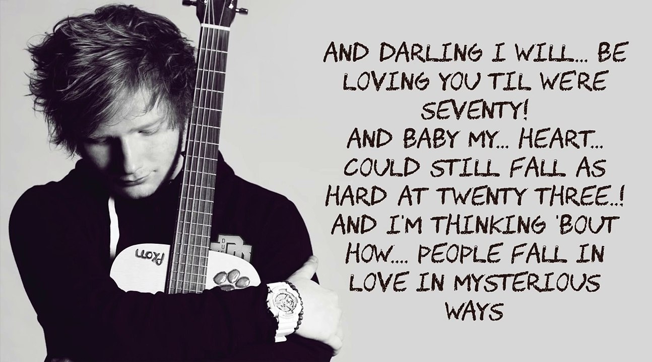 Thinking Out Loud by Ed Sheeran (LYRICS) Album Version