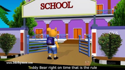 Teddy Bear Song -3D Animation Teddy Bear Nursery Rhyme for Children