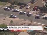 Police chase spans west Valley