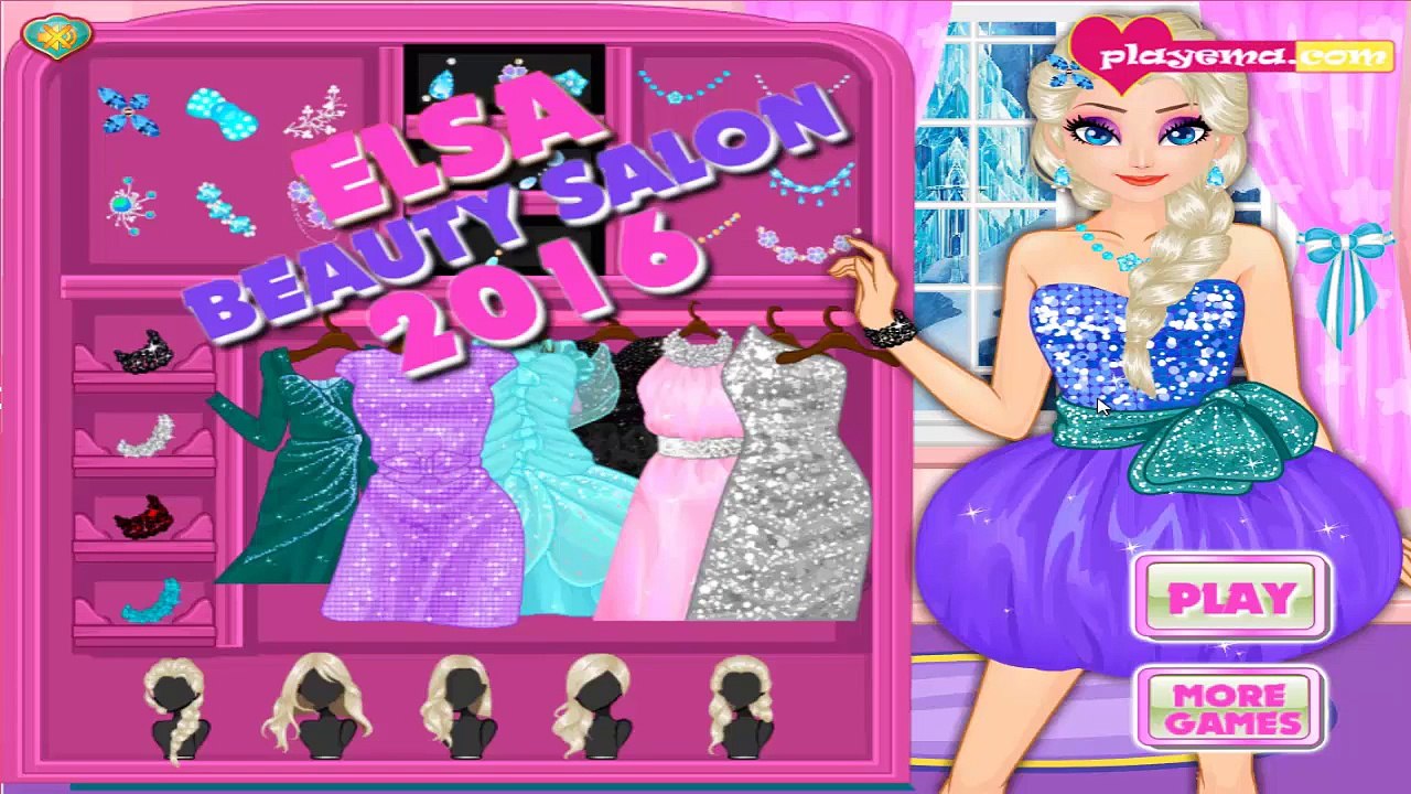 Disney Princess Frozen-Elsa Beauty Salon 2016-Baby Games HD