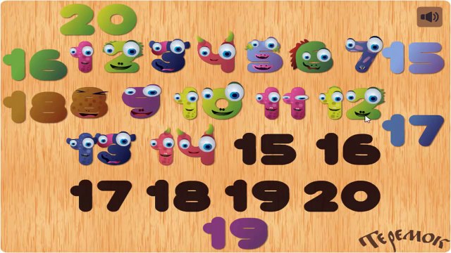 Мультик Учим цифры-Учимся считать от 1 до 20 | Развивающие онлайн игры для детей от Теремок