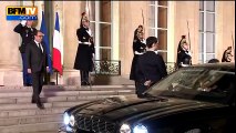 David Cameron reçu à l'Elysée par François Hollande