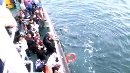 Vapurdan denize atlayın şahıs böyle kurtarıldı