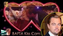 Leonardo DiCaprio Kisses Maggie Smith On Kiss Cam At BAFTAs