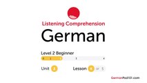 German Listening Practice - Talking About Your Schedule in German