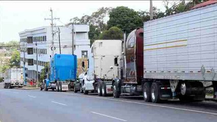 Huelga de camioneros en Panamá por la falta de seguridad en la frontera