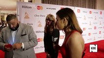 DJ Khaled Drops a New Key to Success on the Clive Davis Pre-Grammy Gala' Red Carpet (FULL HD)