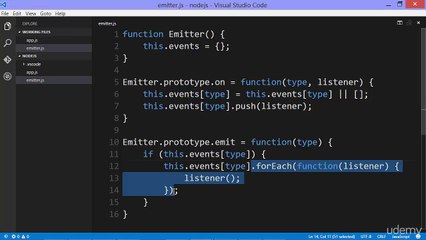 Learn and Understand NodeJS 033 - The Node Event Emitter - Part 1