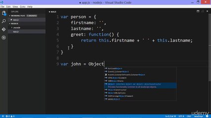 Learn and Understand NodeJS 035 - Javascript Aside - Object.create and Prototypes