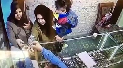 _شاهد سرقة محل صياغة الذهب في المنصور بغداد__