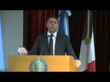 Buenos Aires - Lectio Magistralis di Renzi presso la facoltà di scienze economiche (15.02.16)