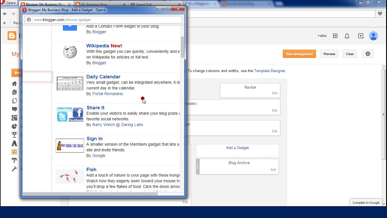 How to Add a Share Widget to Blogger