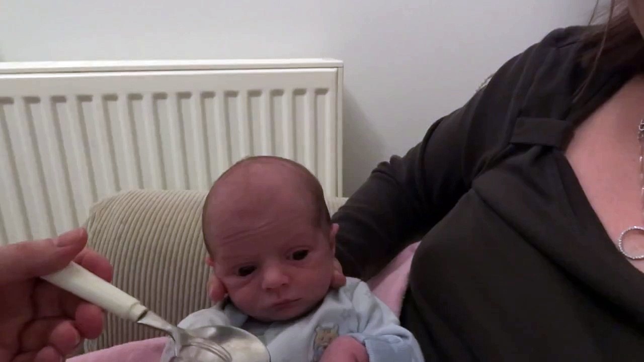 !!SHOCKING!! Baby Reaction to Gripe Water - With Julie & Eloise