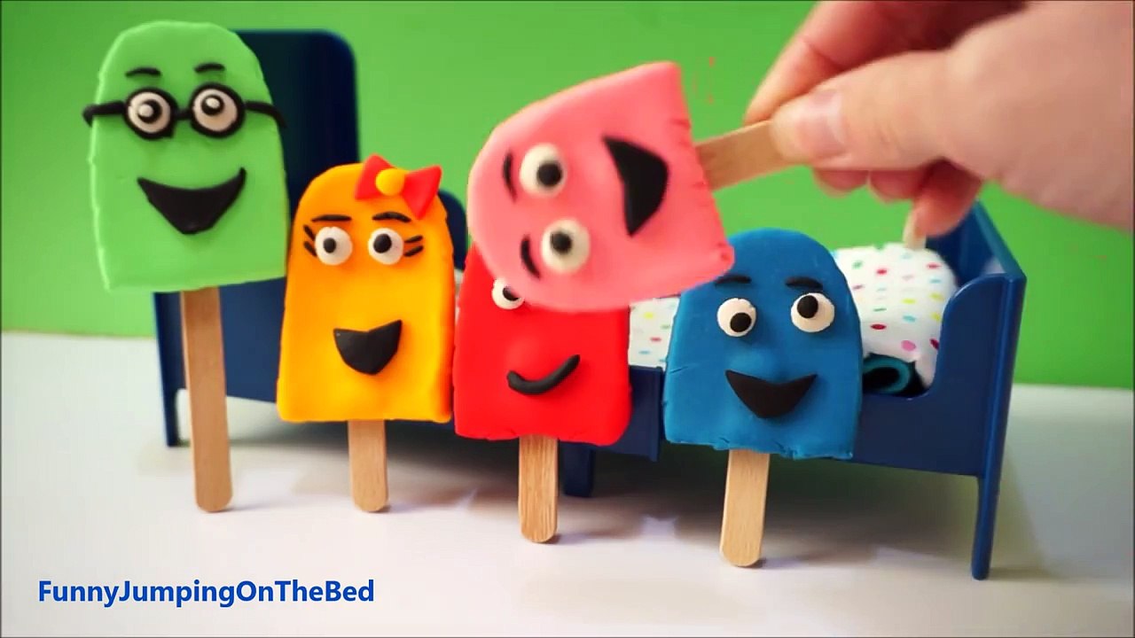 Ice Cream Play-Doh Song Jumping On The Bed | Five Little IceCream Nursery Rhyme video