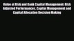 [PDF] Value at Risk and Bank Capital Management: Risk Adjusted Performances Capital Management