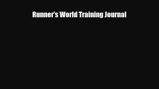 PDF Runner's World Training Journal Free Books