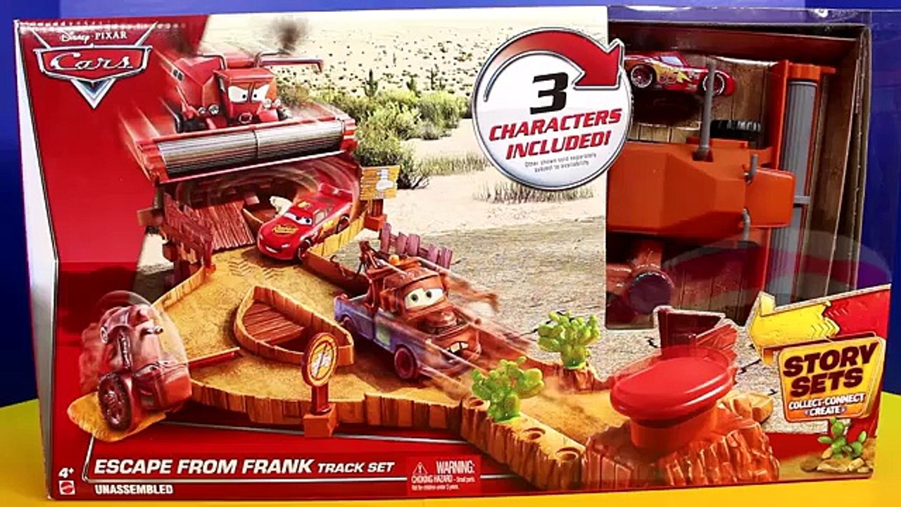 Disney Cars Toys Escape from Frank Track Set Lightning McQueen Mater