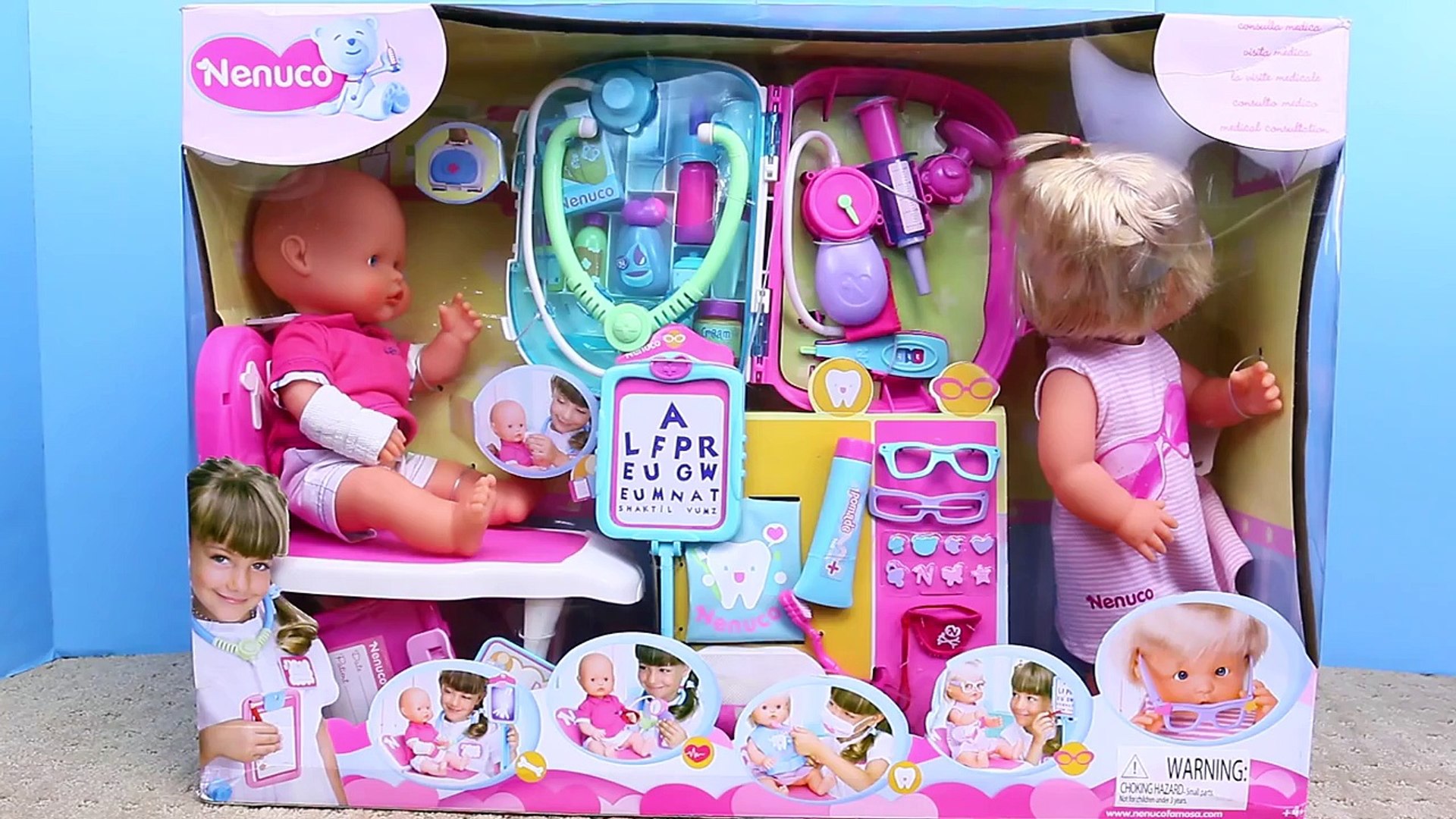 Baby Doll Nenuco Hospital, Doctor Medical Center, Eye Doctor \u0026 Dentist DisneyCarToys – Видео Dailymotion