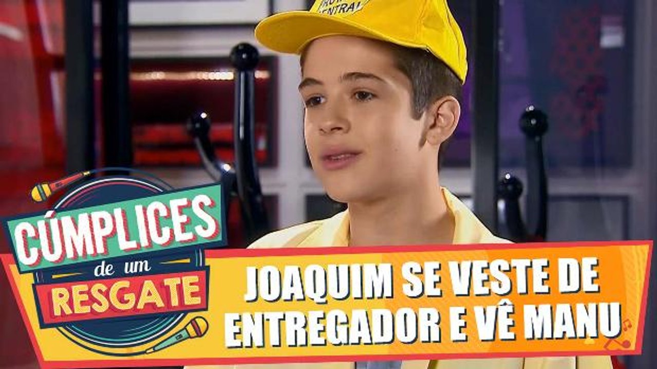 Joaquim se veste de entregador para ver Manu