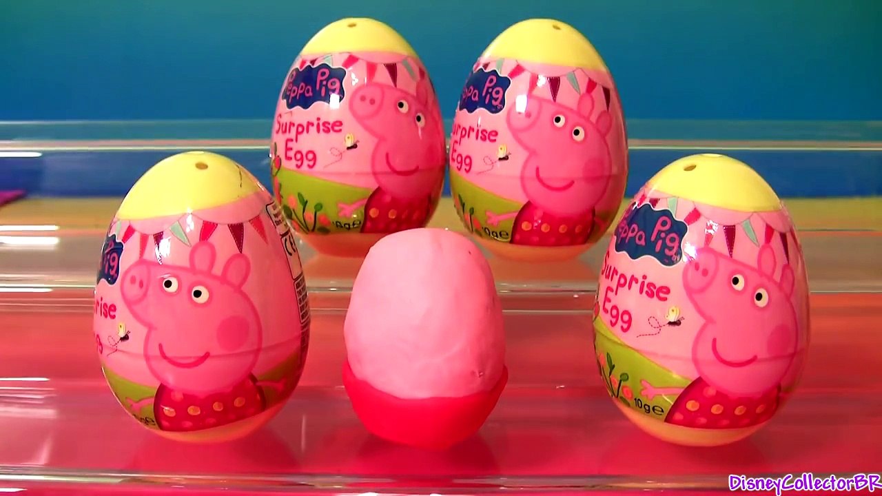 La Cerdita Peppa Pig Play Doh Egg Surprise Ovos de Pascoa Easter Eggs by Disneycollector