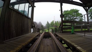 Switchback Wooden Shuttle Roller Coaster REAL POV 60FPS ZDTs Amusement Park Texas