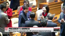 President Park focuses on N. Korea in parliamentary address