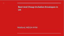 Best And Cheap Invitation Envelopes in UK