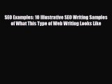PDF SEO Examples: 10 Illustrative SEO Writing Samples of What This Type of Web Writing Looks