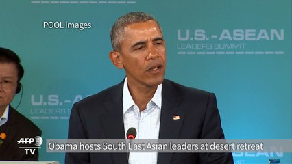 Obama hosts Southeast Asia leaders at desert retreat
