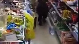 Saudi brings his Goat into Store