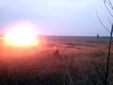 Ополченцы ДНР бьют из ПТУР по АТО - Novorossia militias fired from ATGM