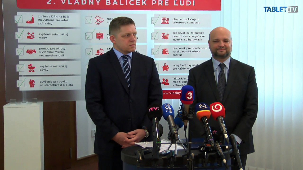 ZÁZNAM: R. Fico a F. Palko k zatepľovaniu rodinných domov