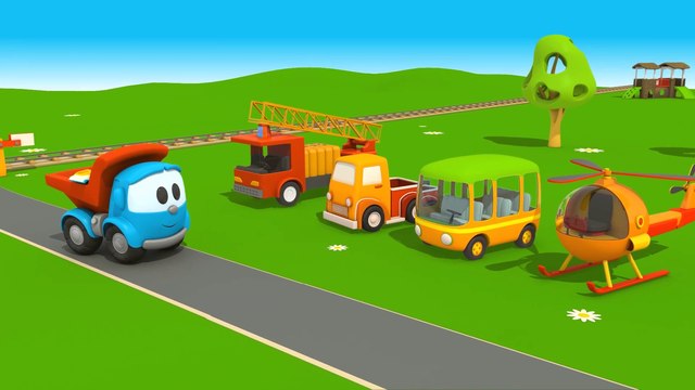 Мультфильм - конструктор 3d Грузовичок Лёва Малыш и Скутер. Мультики про машинки