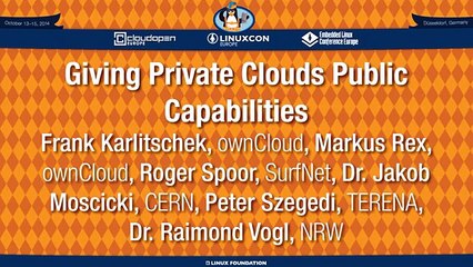 LinuxCon   CloudOpen Europe 2014 - Giving Private Clouds Public Capabilities
