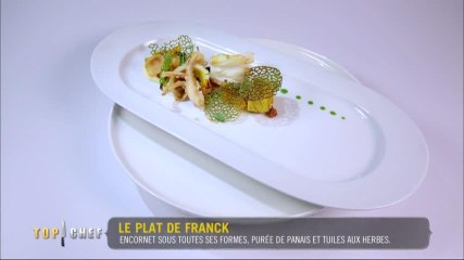 Le mentor de Franck découvre son assiette