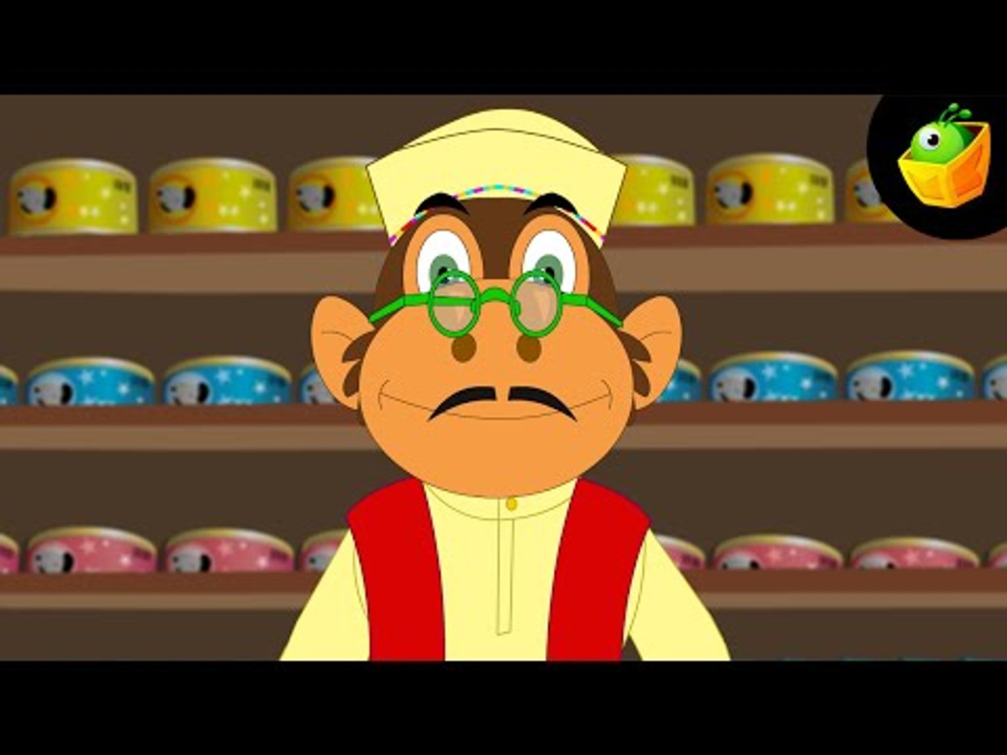 Ek Bandar Ne Kholi Dukan - Hindi Animated/Cartoon Nursery Rhymes For Kids -  video Dailymotion