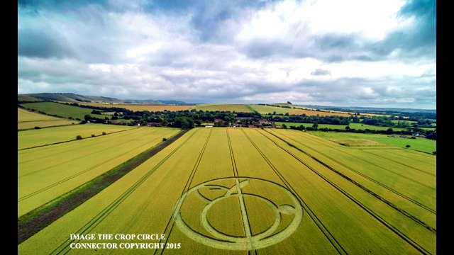 Рисунки на полях, Англия, Уилтшир, 14 июля 2015г