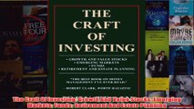 Download PDF  The Craft Of Investing Growth And Value Stocks Emerging Markets Funds Retirement And FULL FREE