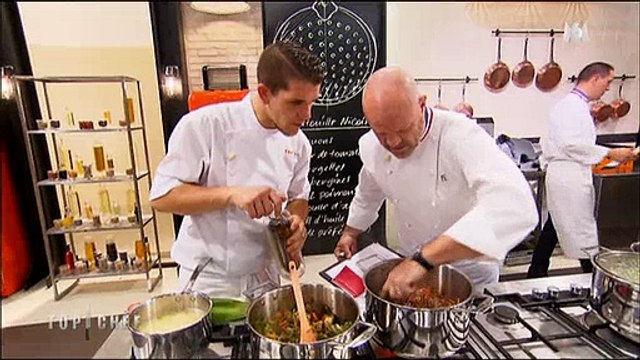 Dans Top Chef, Philippe Etchebest élimine un candidat durant une épreuve : Tu poses ton tablier et tu t'en vas ! - Regardez