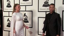 John Legend and Chrissy Teigen _ Fashion Cam _ 58th GRAMMYs