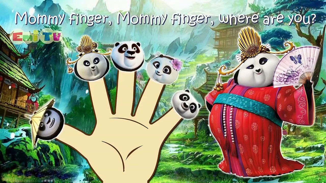 Kung Fu Panda 3 Finger Family Nursery Rhymes Lyrics Vidéo Dailymotion