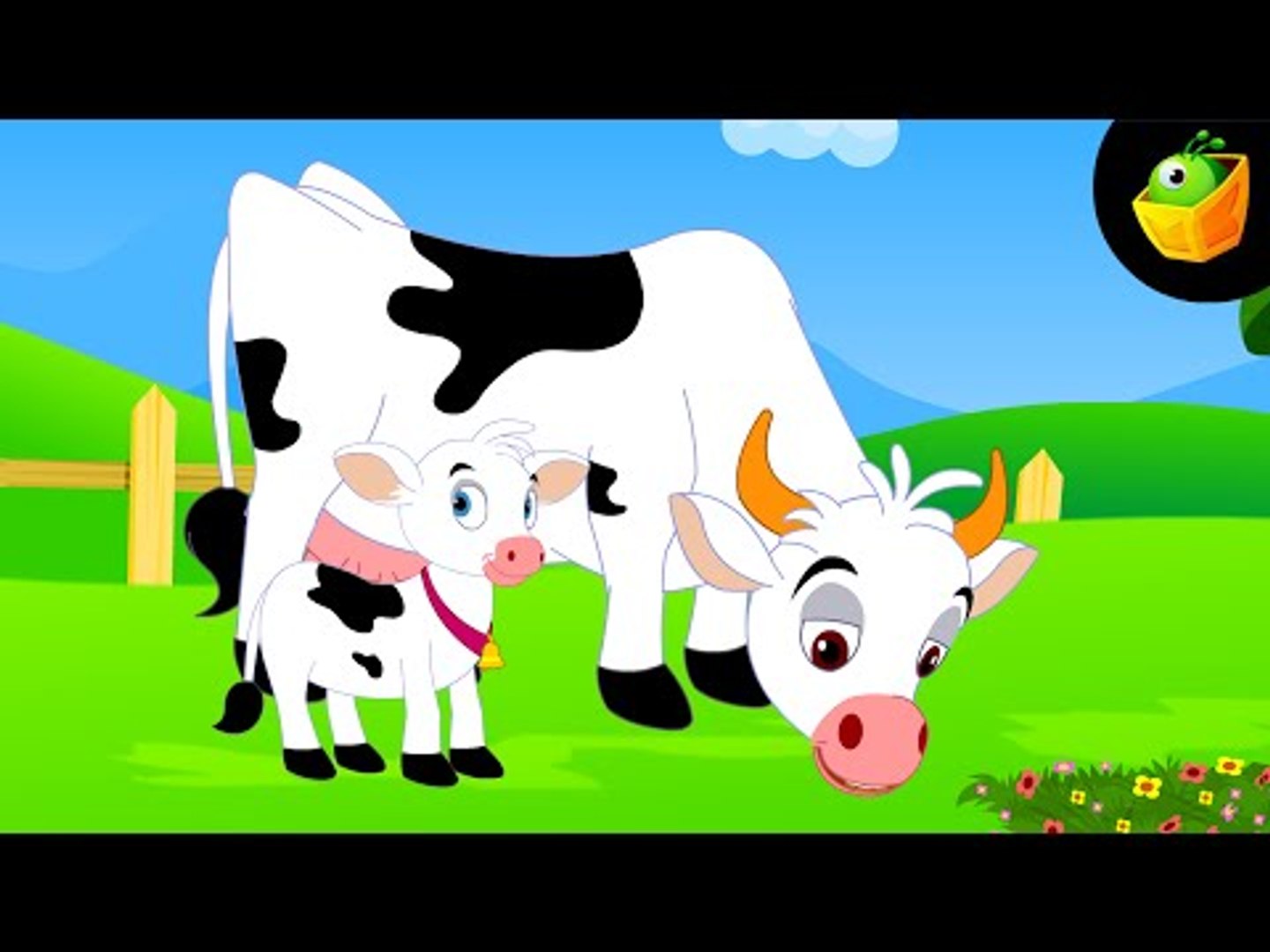 Meri Pyari Gaiya Hindi Animated Cartoon Nursery Rhymes For Kids